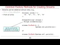 Java 8 Stream Factory Methods