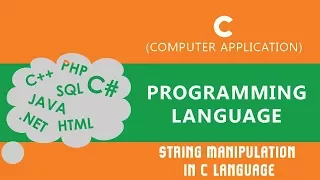 52 String Manipulation in C language Program for Reversing the String - C Language