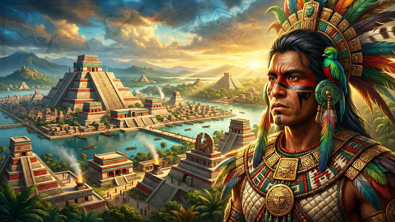 L’empire aztèque : puissance et effondrement brutal (Reconstitution IA)