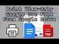 Download Lagu Hoe u beveiligde/alleen-bekijkbare Google Doc-bestanden van Google Drive kunt afdrukken zonder da...
