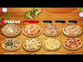 Pizza menu display