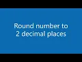 JavaScript How to round a decimal number to 2 decimal place