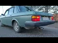 Volvo 240 Muffler delete With 30 Biltema tailpipe