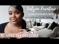 WAS IT WORTH IT VALYOU FURNITURE 6 MONTH UPDATE I ADDED LEGS TO MY COUCH