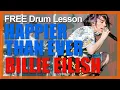 Download Lagu ★ Happier Than Ever (Billie Eilish) ★ FREE Video Drum Lesson | How To Play SONG (Finneas O'Connell)