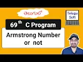 Armstrong number or not in C Telugu C Programming Program 69