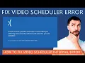 How to Fix Scheduler Internal Blue Screen Error