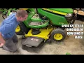 John Deere X580 X584 X590 Mower Deck Removal Install probably work for X300s too