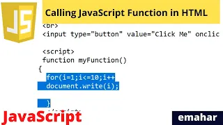 Calling JavaScript Function in HTML JavaScript