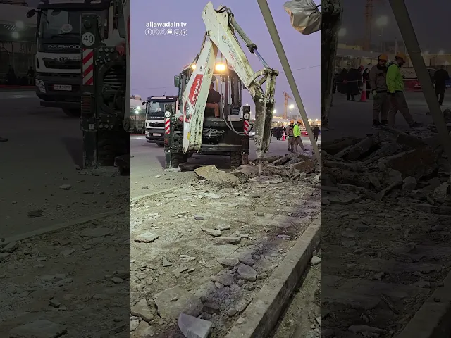 ⁣جهود متظافرة لملاكات قسم الشؤون الهندسية عمل مستمر وعلى مدار الساعة لإكمال مشاريع الإعمار .