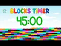 45 Minute Timer for Kids Classroom Blocks Visual Timer