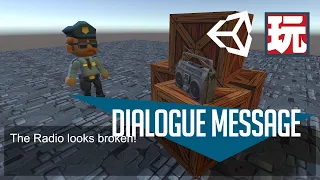 Dialog Message using Unity Playmaker