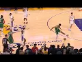 Jayson Tatum purposely avoids Derrick White s pass and White gets a turnover