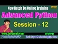Advanced Python Operator Overloading Part - 1 by Durga On 25-07-2018