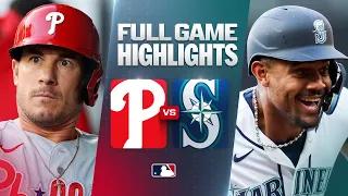 PHILLIES vs MARINERS Full Game Highlights August 24 2026 MLB Season