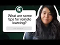 Spartan students share tips and resources for remote-learning success