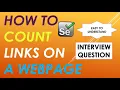 How to count links present on webpage using Selenium WebDriver