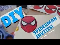 DIY SPIDERMAN Birt ay Party Invitations