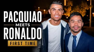 LEGENDS MEET! Pacquiao Meets Ronaldo for the First Time