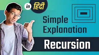 Simple Explanation of Recursion In Hindi Recursion Python Tutorial Hindi