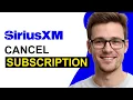 How To Cancel SiriusXM Subscription WORKING 2026