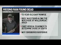 Missing Bennington man found dead