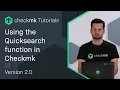 Using the Quicksearch function in Checkmk