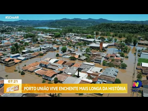 Porto União vive enchente mais longa da história