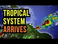 Tropical System arrives in the Caribbean
