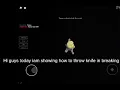 How to throw knife in breaking point