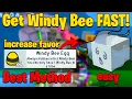 The Fastest Way To Get Windy Bee in Bee Swarm Simulator Working