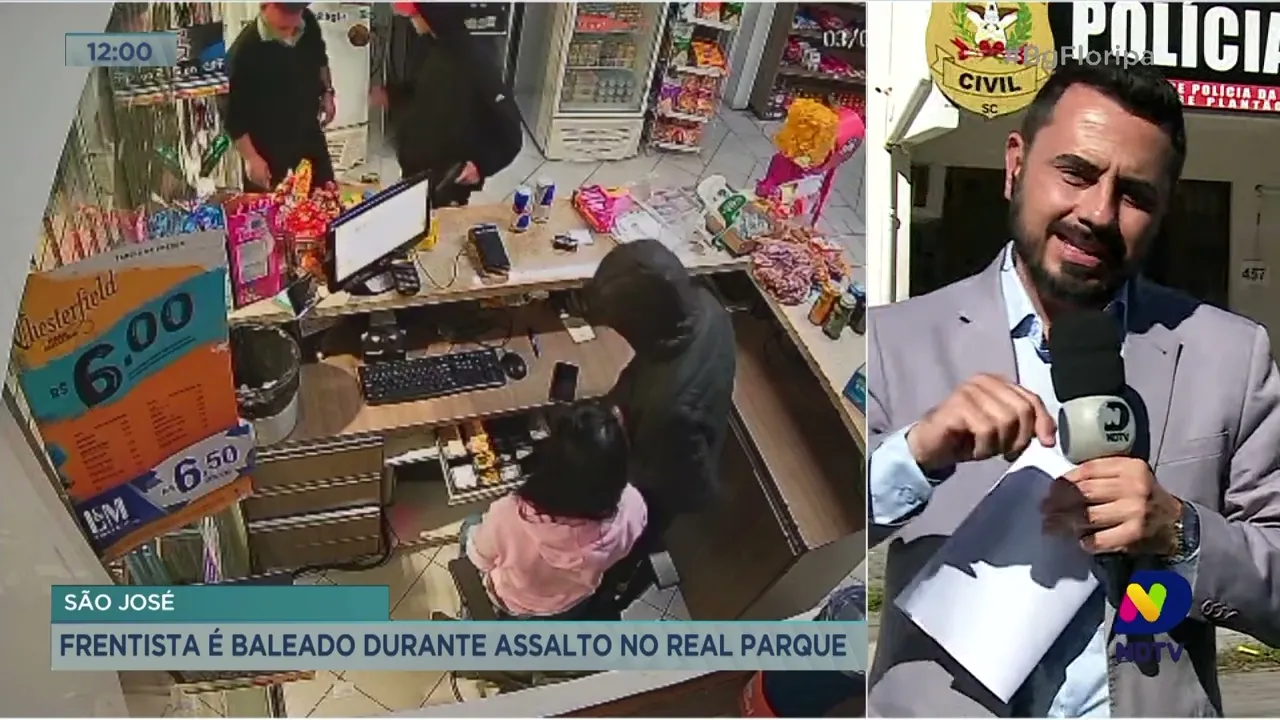 Frentista é baleado durante assalto no Real Parque, em São José