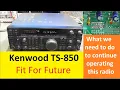 Kenwood TS-850 open up TX on 60m Band and important mods
