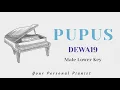 Pupus - Dewa 19 (Male lower key) - Piano Karaoke - Instrumental Cover