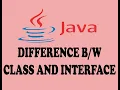 DIFFERENCE BETWEEN CLASS AND INTERFACE IN JAVA URDU HINDI