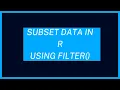 Subset Rows in R using Filter Function from Tidyverse