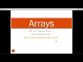 CSE114 Computer Science I Arrays 1