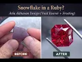 Faceting a Synthetic Ruby Frosted Void Reaver Full Process