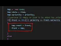 Priority queue using linked list C implementation