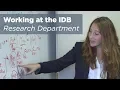 Working at the Inter-American Development Bank Research Department