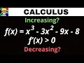 Calculus Grade 12 Where is graph increasing decreasing