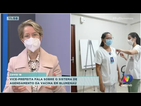 Vice-prefeita fala sobre sistema de agendamento da vacina contra Covid-19 em Blumenau