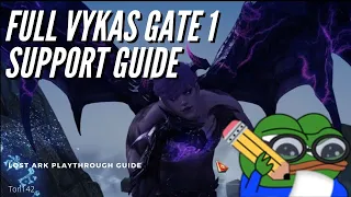 Lost Ark Vykas Gate 1 1480 Paladin POV Support Guide Tips Commentary