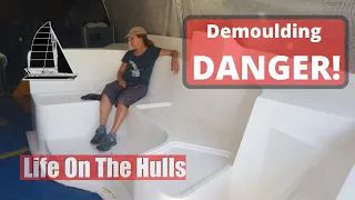 Ep158 – Risky Business Demoulding a Part – Complete Catamaran Build