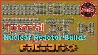Factorio Nuclear Power Tutorial Efficient 2 4 6 8 Reactor Builds with Blueprints