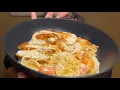 Chicken and Shrimp Carbonara