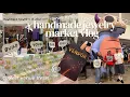 Market Weekend Vlog ILLINOIS VINTAGE FEST Navy pier handmade jewelry flowers small biz