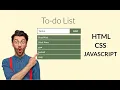 How to Create To-Do List using HTML CSS and JAVASCRIPT