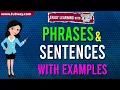 Sentences and Phrases with Examples Sentences for Kids English Grammar