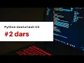 dars Dasturiy ta minotni o rnatish va birinchi dastur yozish Python dasturlash tili